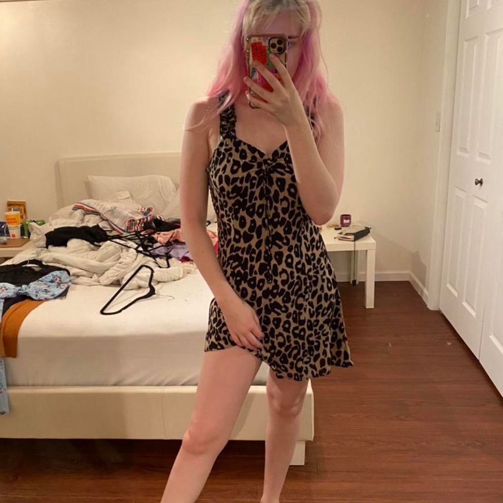 Cheetah print dress